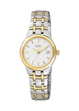 CITIZEN LADIES ECO-DRIVE GOLD BI-TONE BRACELET EW1264-50A