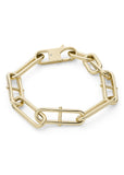 FOSSIL JEWELLERY HERITAGE D-LINK GOLD TONE STEEL BRACELET JF04234710