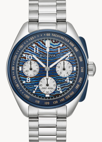 BULOVA GENTS LUNAR PILOT BUDII LIMITED EDITION TIMASCUS DIAL 98A329