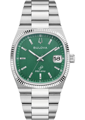 BULOVA GENTS CLASSIC SUPER SEVILLE GREEN DIAL STAINLESS 96B439