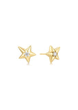 ANIA HAIE GOLD SPARKLING STAR DROP STUD EARRINGS E066-07G