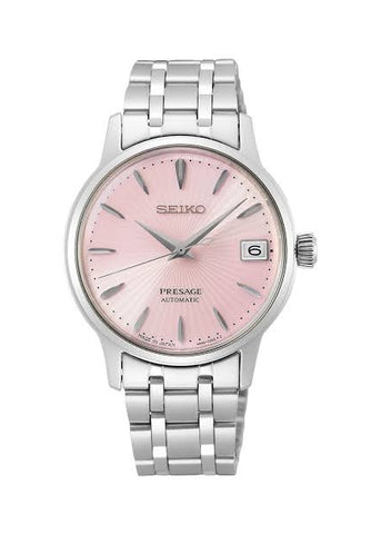 SEIKO PRESAGE AUTOMATIC LADIES COCKTAIL TIME PINK DIAL SRP839J