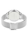 OBAKU CHIA LILLE STAINLESS STEEL MESH BRACELET WHITE DIAL V298LDCWMC