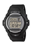 CASIO BABY-G DIGITAL GLITTER ACCENT BLACK RESIN BAND BG169KB-1D