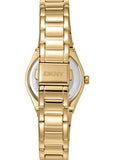 DKNY EVENING CRYSTAL SET SILVER DIAL GOLD BRACELET DK1L100M0065