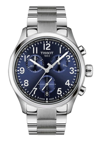 TISSOT SWISS GENTS CHRONOGRAPH L BLUE DIAL STAINLESS STEEL T116-417-11-042-00