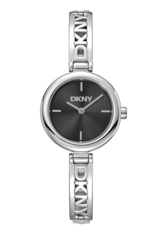 DKNY LOGO BLACK DIAL STAINLESS STEEL BRACELET DK1L115M0025