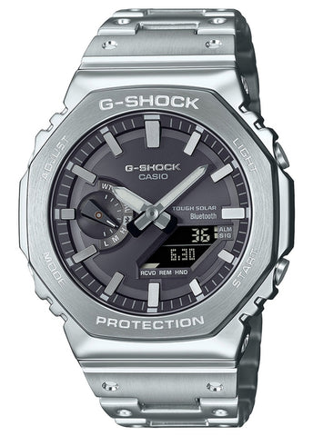 CASIO G-SHOCK G-STEEL SOLAR DUO STAINLESS STEEL BRACELET GMB2100SD-1A