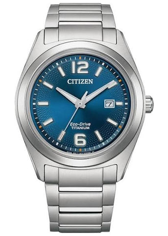 CITIZEN ECO-DRIVE TITANIUM CASE & BRACELET BLUE DIAL AW1641-81L