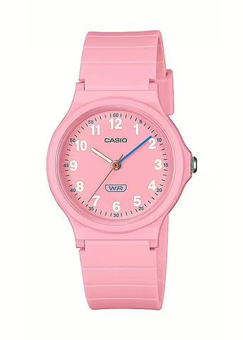 CASIO ANALOGUE SLIM PINK DIAL BIO BASE PINK RESIN BAND LQ24B-4B