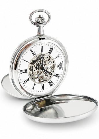 ROYAL LONDON POCKET WATCH MECHANICAL SILVER 91201.01S
