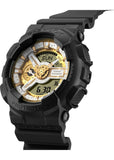 CASIO G-SHOCK RUGGED ANALOGUE / DIGITAL BLACK RESIN BAND GA110CD-1A9