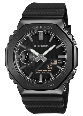 CASIO G-SHOCK DUO LUXE BLACK ION PLATED CASE BLACK RESIN GM2100LXB-1A