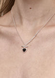 STOLEN GIRLFRIENDS CLUB LOVE CLAW BLACK ONYX FOB NECKLACE JWL26-LC-301