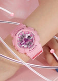 CASIO BABY-G ANALOGUE / DIGITAL PINK RESIN BAND BA110YK-4A