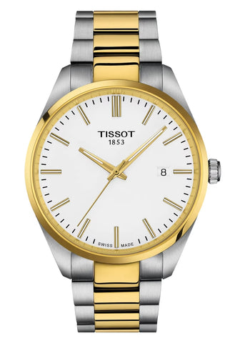 TISSOT SWISS T-CLASSIC PR100 TWO-TONE OFF WHITE DIAL T150-410-22-011-00