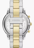 FOSSIL NEUTRA CHRONOGRAPH OLIVE GREEN DIAL TWO-TONE BRACELET FS6189