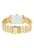 OBAKU KAMILLE CIDER GOLD BRACELET SILVER DIAL V293LXGISG