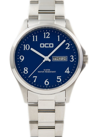 OCD WATCH BLUE DIAL SAPPHIRE GLASS STAINLESS STEEL BRACELET OCD 200.5
