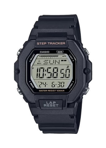 CASIO DIGITAL STEP TRACKER BLACK RESIN BAND LWS2200H-1A