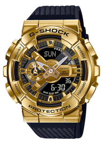 CASIO G-SHOCK G-STEEL ANALOGUE / DIGITAL METAL COVERED GOLD GM110G-1A9