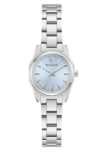 BULOVA LADIES SURVEYOR MINI BLUE DIAL STAINLESS STEEL 96L345