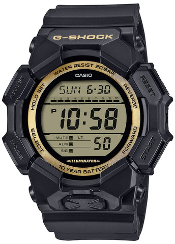 CASIO G-SHOCK RUGGED DIGITAL BLACK RESIN BAND GD010GB-1A9