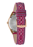 BULOVA LADIES SUTTON CLASSIC WESTERN PEARL DIAL LEATHER 97L204