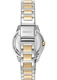 DKNY EVENING CRYSTAL SET MOTHER OF PEARL DIAL TWO-TONE DK1L105M0085