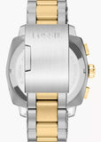 FOSSIL MACHINE CHRONOGRAPH BLACK DIAL TWO-TONE BRACELET FS6159
