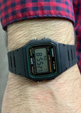 CASIO DIGITAL BLACK RESIN BAND F91W-3SDG