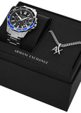 ARMANI EXCHANGE SPENCER CHRONOGRAPH BLACK DIAL BOX SET AX7166SET