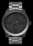 NIXON CORPORAL MATTE BLACK CASE MATTE GUNMETAL A346 1062-00