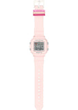 CASIO BABY-G DIGITAL SQUARE COLOURFUL LOOPS PINK RESIN BAND BGD10L-4D