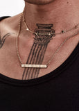 STOLEN GIRLFRIENDS CLUB STOLEN PLANK NECKLACE GOLD PLATED JWL2059-18YGP