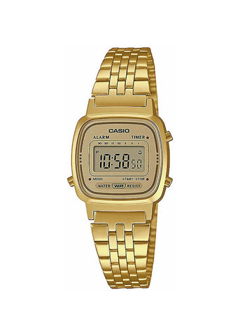 CASIO VINTAGE DIGITAL GOLD BRACELET LA670WETG-9A
