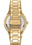 DKNY PARSONS GLITZ SILVER DIAL GOLD BRACELET DK1L025M0045