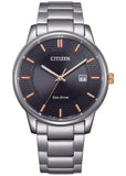 CITIZEN GENTS ECO-DRIVE BLACK DIAL STAINLESS STEEL BM6977-70E