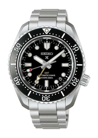 SEIKO PROSPEX G.M.T AUTOMATIC BLACK DIAL STAINLESS BRACELET HBC002J