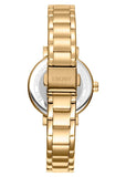 DKNY SOHO GLITZ SILVER DIAL GOLD BRACELET DK1L038M0055