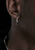 STOLEN GIRLFRIENDS CLUB LOVE CLAW DROP ANCHOR ONYX EARRINGS JWL239020