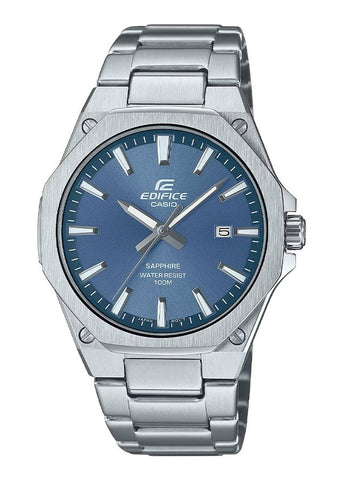 CASIO EDIFICE BLUE DIAL SAPPHIRE GLASS STAINLESS STEEL EFRS108D-2A