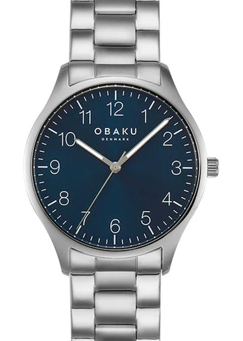 OBAKU FALKE DENIM BLUE DIAL STAINLESS STEEL BRACELET V260GXCLSC-DAF