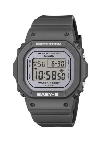 CASIO BABY-G DIGITAL SQUARE SMALL SIZE MATT GREY BAND BGD565SC-1D