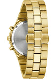 BULOVA GENTS CLASSIC PRESTIGE BLACK DIAL GOLD BRACELET 97B232