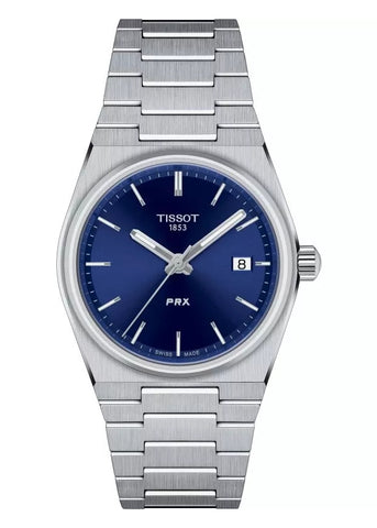 TISSOT SWISS PRX T CLASSIC 35MM BLUE DIAL STAINLESS STEEL T137-210-11-041-00