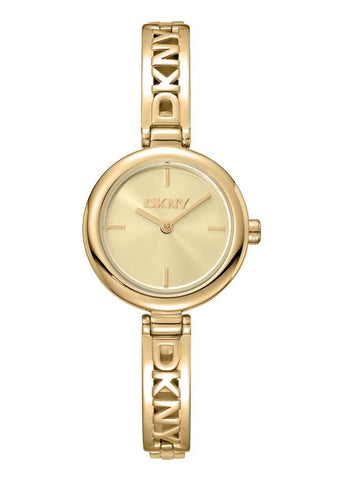 DKNY LOGO CHAMPAGNE DIAL GOLD BRACELET DK1L115M0035