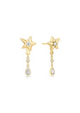 ANIA HAIE GOLD SPARKLING STAR DROP STUD EARRINGS E066-07G