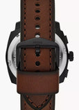FOSSIL MACHINE CHRONOGRAPH BROWN DIAL BROWN LEATHER FS6101