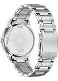 CITIZEN GENTS ECO-DRIVE WHITE DIAL ROSE STAINLESS STEEL BM6979-74A